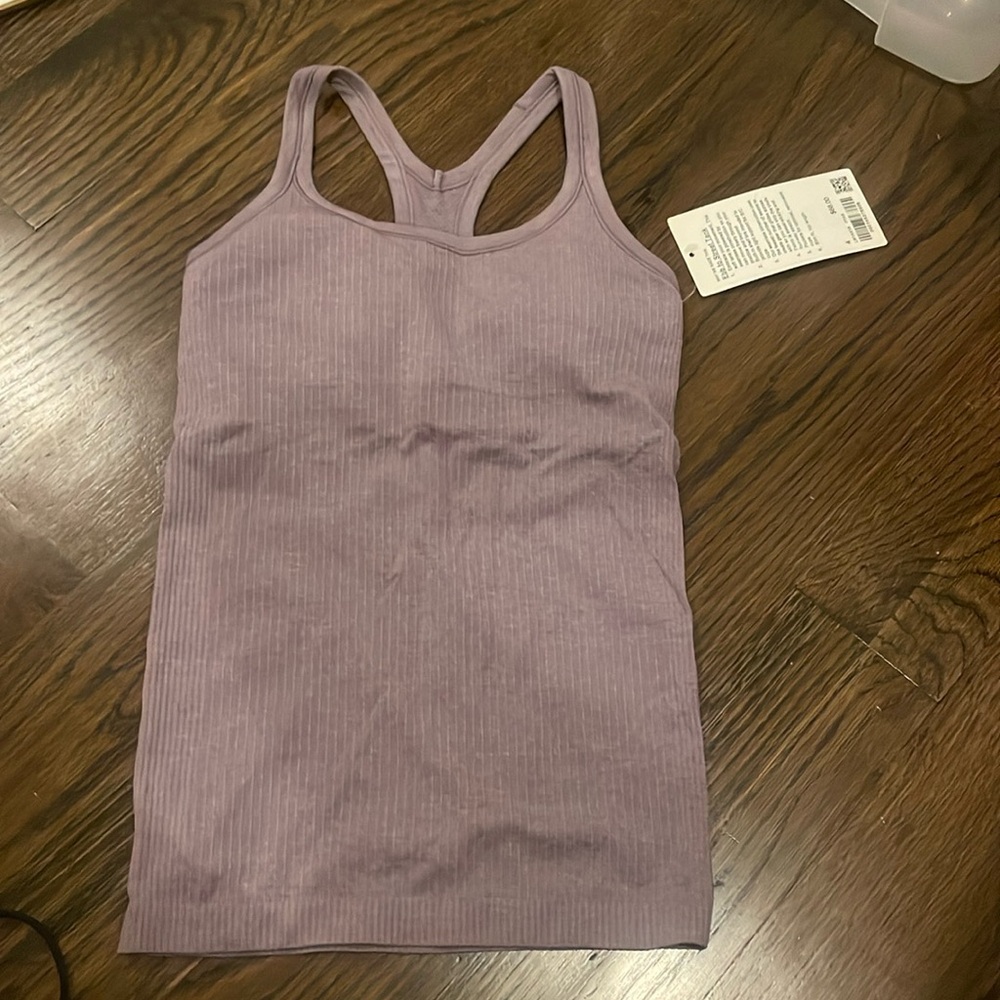 Dark purple Luluemon ebb to street tank